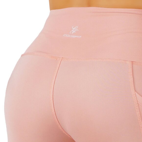 High Waist Side Pocket Yoga Bermuda Shorts - Picture 4 of 4